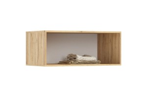 Антресоль "Ирис" к 2-х ств шкафу (900) Дуб Крафт - Браш Вайт