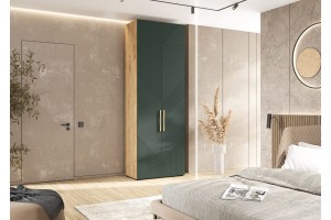 Антресоль "Ирис" к 2-х ств шкафу (900) Дуб Крафт - Браш Мени Грин