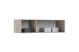 Антресоль "Ирис" к 3-х ств шкафу (1350) Дуб Крафт Серый - Кашемир