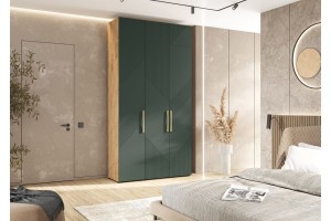 Антресоль "Ирис" к 3-х ств шкафу (1350) Дуб Крафт - Браш Мени Грин