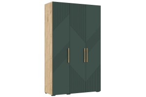 Набор мебели для спальни "Ирис" (Дуб Крафт Золотой - Браш Мени Грин)