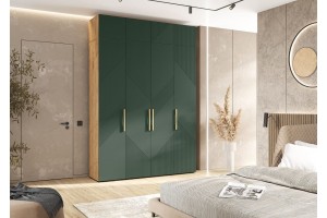 Антресоль "Ирис" к 4-х ств шкафу (1800) Дуб Крафт - Браш Мени Грин