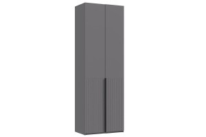 Набор Марвэл Шкаф 2-х ств и Полка косметическая (Браш Графит - Графит)