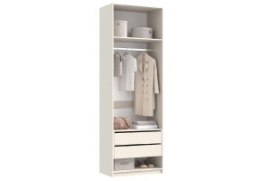 Набор Марвэл Шкаф 2-х ств и Полка косметическая (Кашемир - Кашемир)