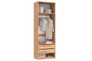 Набор Марвэл Шкаф 2-х ств и Полка косметическая (Мальта - Дуб Крафт Золотой)