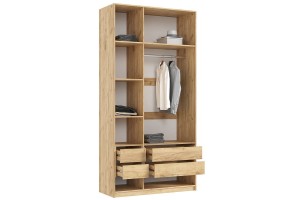 Набор мебели для спальни "Марвэл" (Дуб Крафт Золотой - Браш Мени Грин)