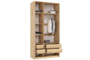 Набор мебели для спальни "Марвэл" (Дуб Крафт Золотой - Мальта Грей)