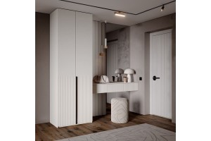 Набор Марвэл Шкаф 2-х ств и Полка косметическая (Кашемир - Кашемир)