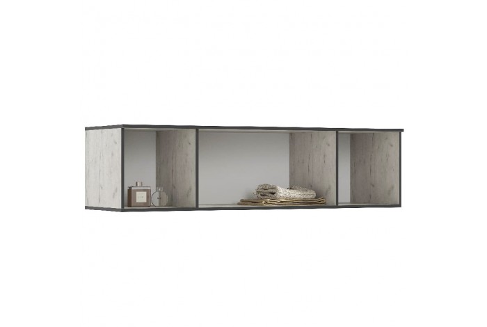 Антресоль Норд к шкафу 1600 дуб крафт белый