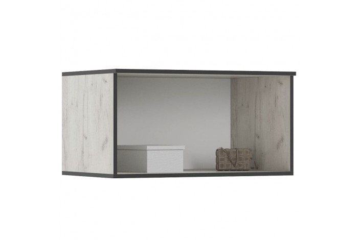 Антресоль Норд к шкафу 800 дуб крафт белый