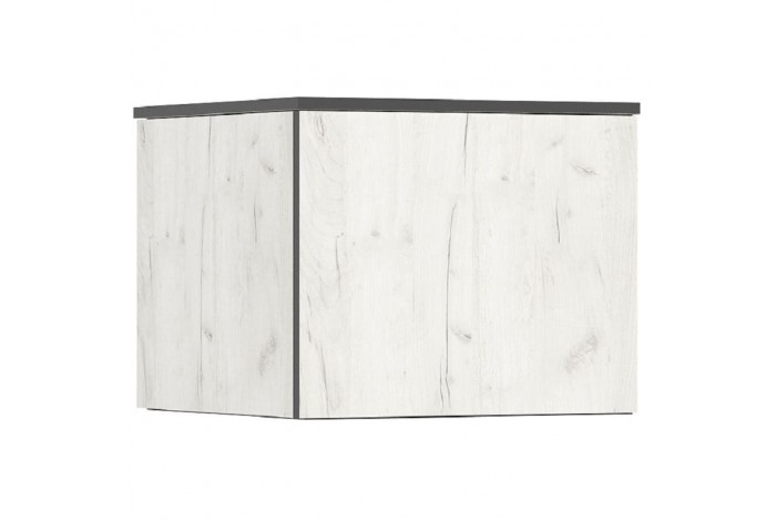 Пенал Норд угловой дуб крафт белый