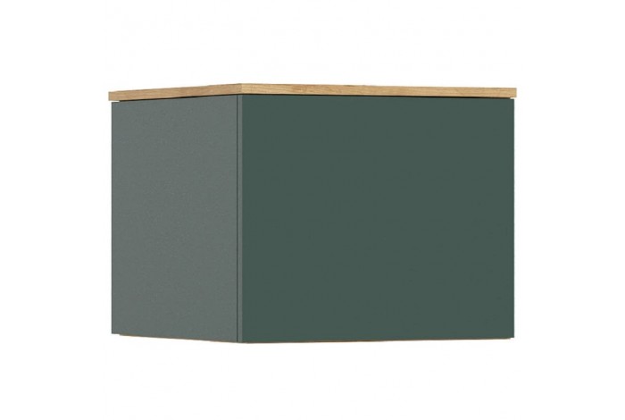 Пенал Норд угловой дуб крафт золотой - изумруд