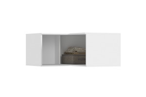 Антресоль "Норд" к шкафу угловому (белый - белый глянец)