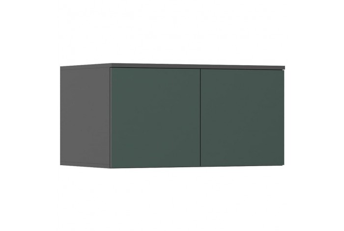 Антресоль Норд к шкафу 800 графит - изумруд