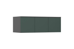Набор шкафов "Норд" со стеллажами (графит - изумруд)