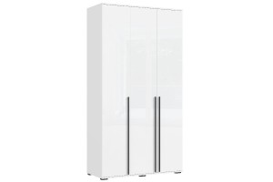 Набор шкафов "Норд" со стеллажами (белый - белый глянец)