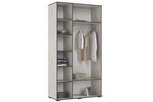 Набор шкафов "Норд" со стеллажами (дуб крафт белый)