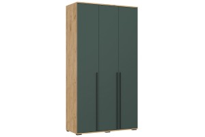 Набор шкафов "Норд" со стеллажами (дуб крафт золотой - изумруд)