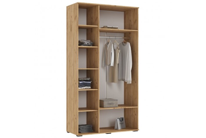 Набор шкафов Норд со стеллажами дуб крафт золотой - изумруд