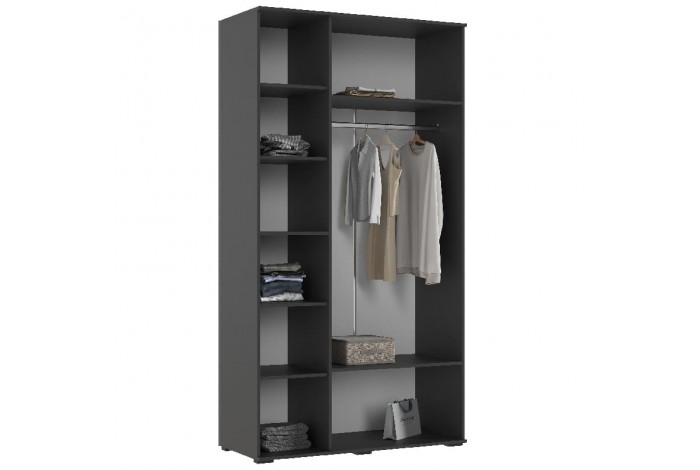 Набор шкафов Норд с антресолями графит