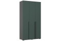 Набор шкафов Норд со стеллажами графит - изумруд