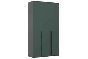 Набор шкафов "Норд" со стеллажами (графит - изумруд)