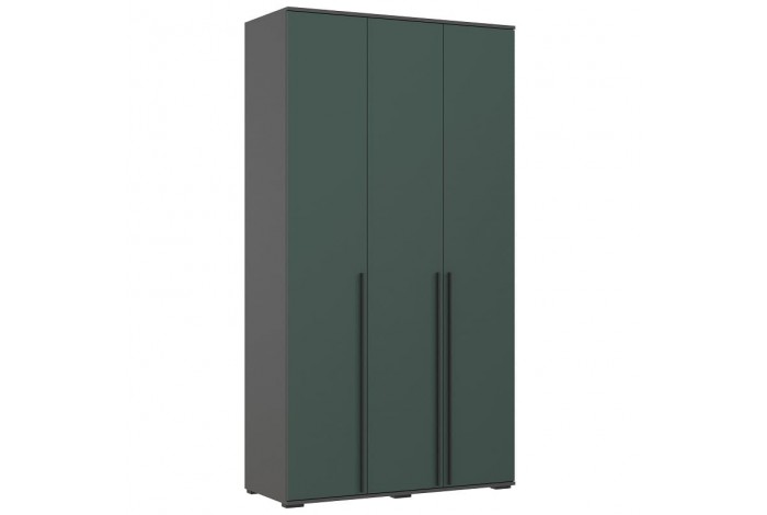 Набор шкафов Норд со стеллажами графит - изумруд