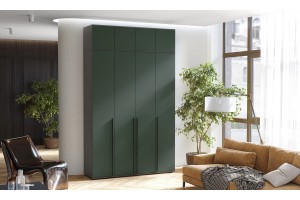 Антресоль "Норд" к шкафу 1600 графит - изумруд