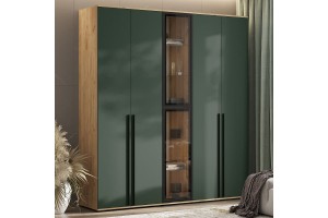 Набор шкафов "Норд" (дуб крафт золотой - изумруд)