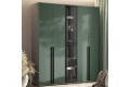 Набор шкафов Норд графит - изумруд
