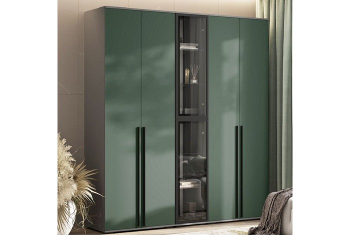 Набор шкафов Норд графит - изумруд