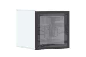 Антресоль-стекло "Норд" к пеналу (400) Белый