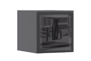 Антресоль-стекло "Норд" к пеналу (400) Графит