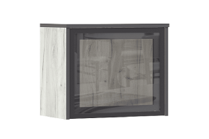 Антресоль-стекло "Норд" к терминалу (300) Дуб Крафт Белый