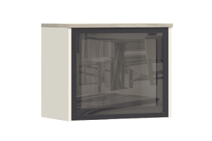 Антресоль-стекло "Норд" к терминалу (300) Дуб Крафт Серый - Кашемир