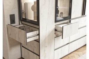 Набор шкафов "Норд" с ящиками Дуб Крафт Белый