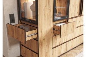 Набор шкафов "Норд" с ящиками Дуб Крафт Золотой