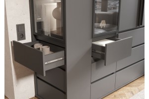 Набор шкафов "Норд" с ящиками Графит - Графит