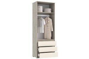 Набор шкафов "Норд" с ящиками Дуб Крафт Серый - Кашемир