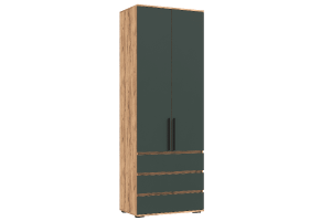 Набор шкафов "Норд" с ящиками Дуб Крафт Золотой - Изумрудный