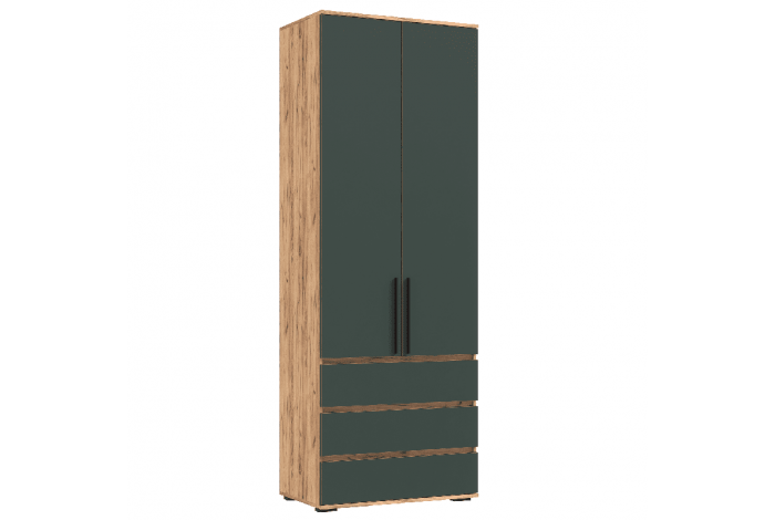 Набор шкафов Норд с ящиками Дуб Крафт Золотой - Изумрудный