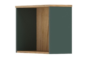 Антресоль "Норд" к приставному стеллажу (дуб крафт золотой - изумруд)