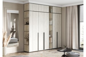 Антресоль "Норд" к приставному стеллажу (дуб крафт белый)