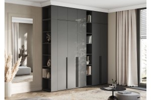 Антресоль "Норд" к приставному стеллажу (графит)