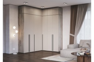 Набор шкафов "Норд" (170х210 см) с антресолями (дуб крафт серый - кашемир)