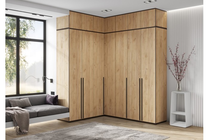 Набор шкафов Норд с антресолями дуб крафт золотой