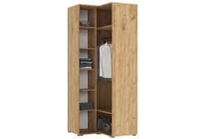 Набор шкафов "Норд" (170х210 см) с антресолями дуб крафт золотой - изумруд