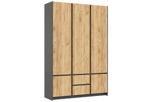 Набор мебели для спальни "Остин-1" (графит - дуб крафт золотой)