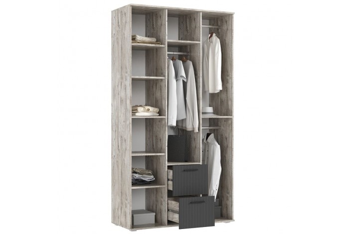 Спальня Сильвия - 2 Дуб Юкон - Браш Графит