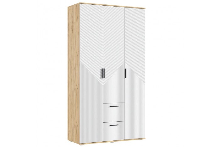 Спальня Сильвия - 2 Дуб Крафт Золотой - Браш Вайт